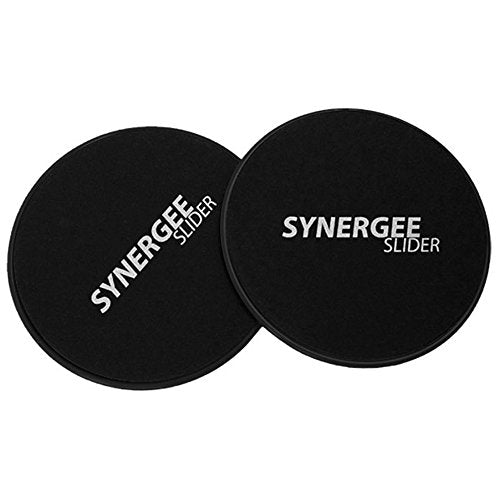 Core Sliders for Ab Workouts - Dual Sided - Jet Black