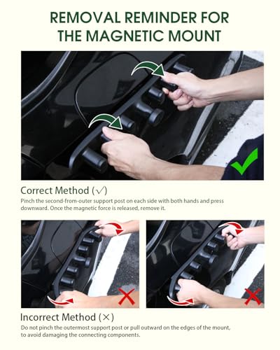 Magnetic Ski Holder for Car - Black Ski & Snowboard Mount