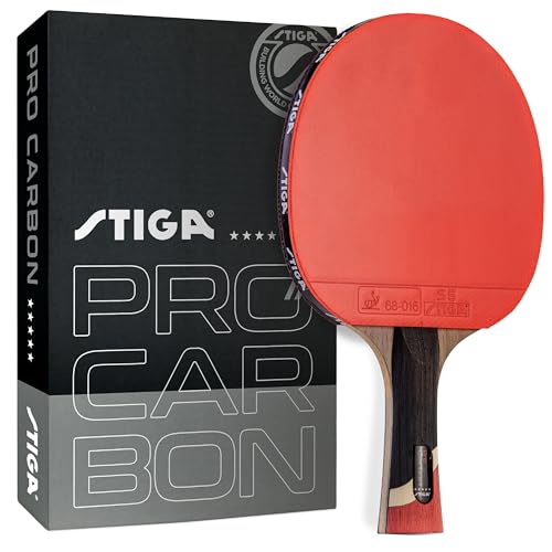 Pro Carbon Table Tennis Racket - Raptor Performance - Red