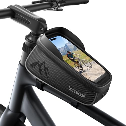 Waterproof Bike Frame Bag - 1.6L Large Capacity, Touchscreen