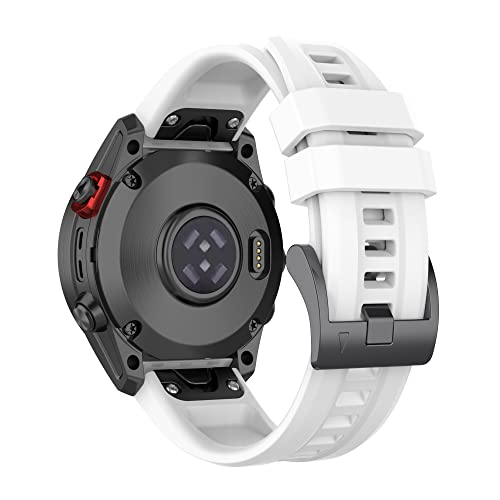 22MM Quick Fit Silicone Watch Band for Garmin - White