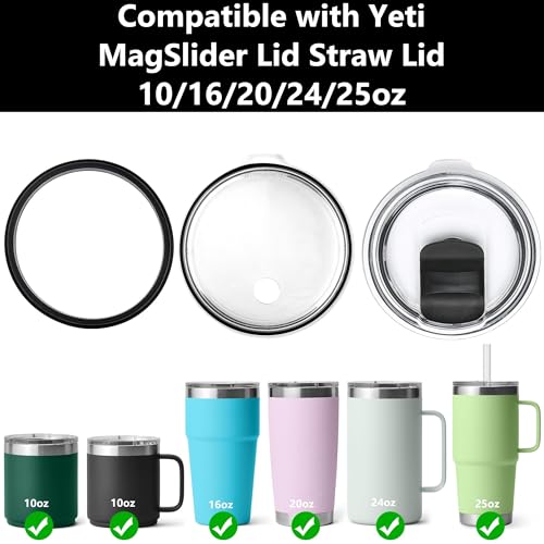 Leakproof Rubber Seal Ring for Yeti Tumbler 20oz - 4pcs