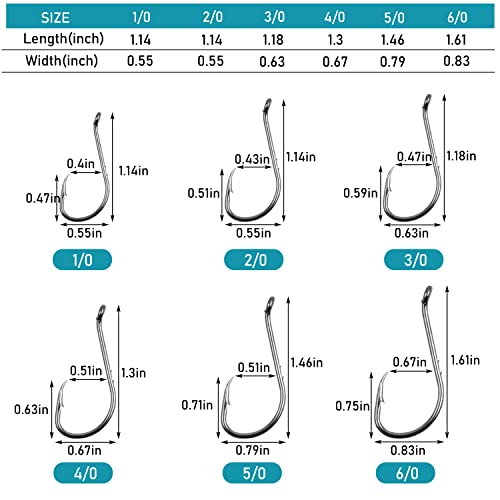 Octopus Baitholder Fishing Hooks - Size 2# - 50pcs