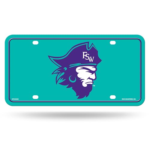 Florida Southwestern State College Buccaneers Metal Auto Tag - 6" x 12"