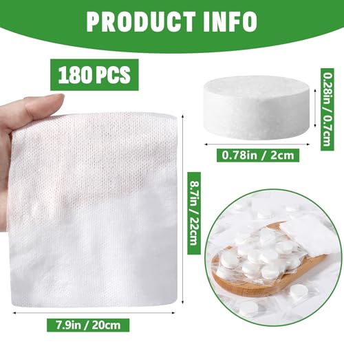 NUITPY 180 Pack Mini Compressed Towels for Camping, Travel & Outdoor