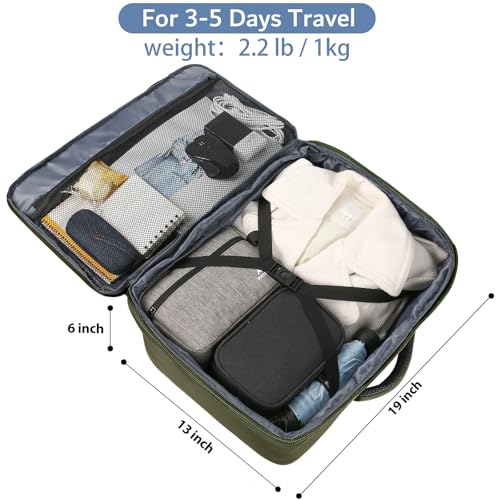 MATEIN Olive Green Expandable Travel Backpack Large Carry-On Bag