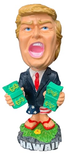 Trump Dashboard Bobblehead Doll with Money Stacks - 4 Inch