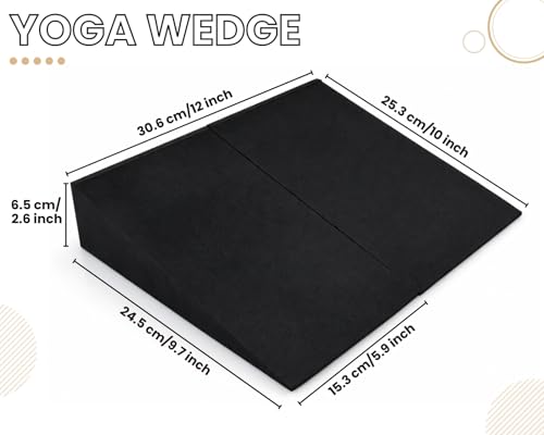 Heel Elevated Squat Wedge - 15° Incline Foam Blocks for Exercise