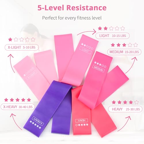 Home Workout Pilates Kit for Women - Pink Essentials Set