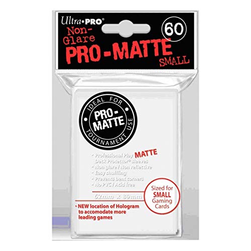 Small Deck Protector Sleeves - PRO-Matte White (60 ct.)