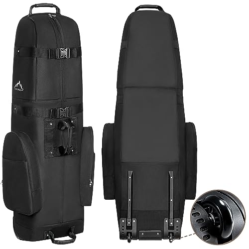 Heavy-Duty Golf Travel Bag with Wheels - 600D Polyester
