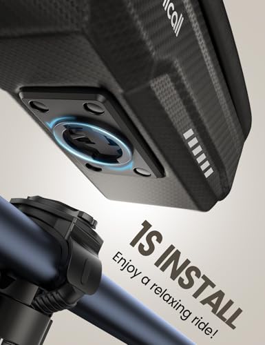 Lamicall Bike Frame Bag Waterproof - [1s Release] Phone Mount Holder