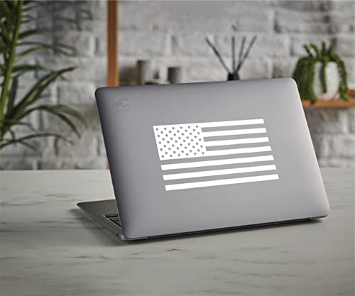 American Flag Vinyl Sticker - Waterproof Decal for Car & Laptop