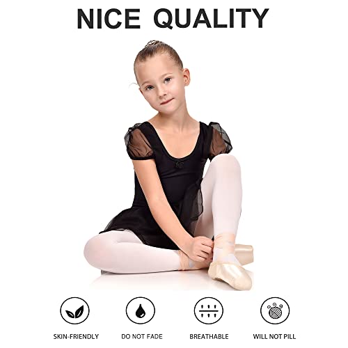 Girls' Ultra-Soft Footed Dance Tights - White, 1-3T