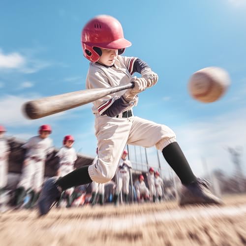 Youth Baseball Socks and Elastic Waist Belt Set - Black