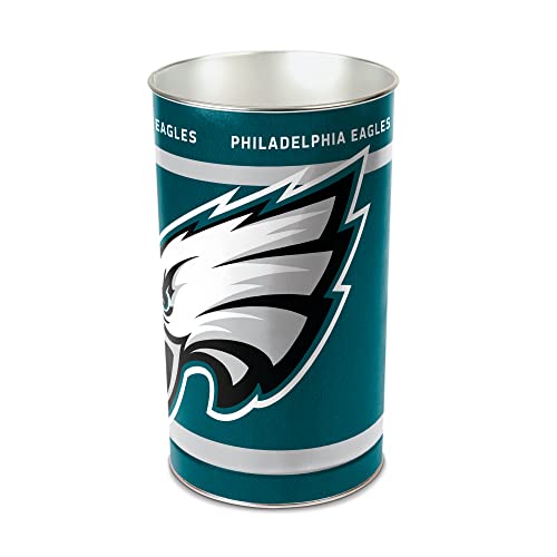 Philadelphia Eagles Metal Wastebasket - 15 Inches Tall