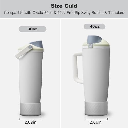 Silicone Boot Sleeve for Owala 30oz & 40oz Bottles - Gray