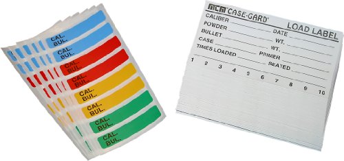 Universal Reloading Labels for Ammo Boxes - 50 Pack, 4 x 2.1 Inch
