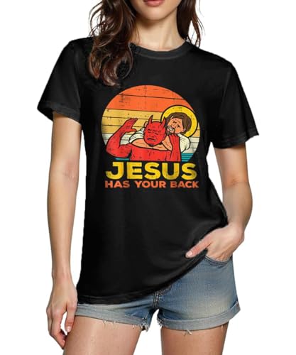 Christian Graphic Tee with Bible Verse - Women's T-Shirt