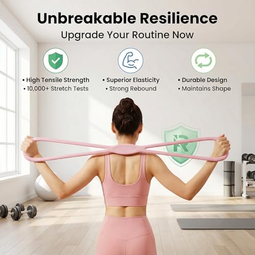 Figure 8 Resistance Bands for Strength Training - Pink