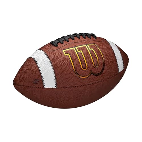 Wilson GST SpeedSkin Official Size Football - Enhanced Grip, Control & Feel