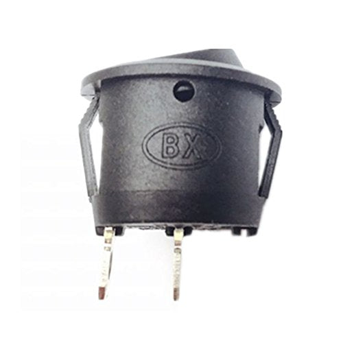 Lsgoodcare Waterproof Black 2 Pin SPST Rocker Switch 30PCS for Electrical Devices