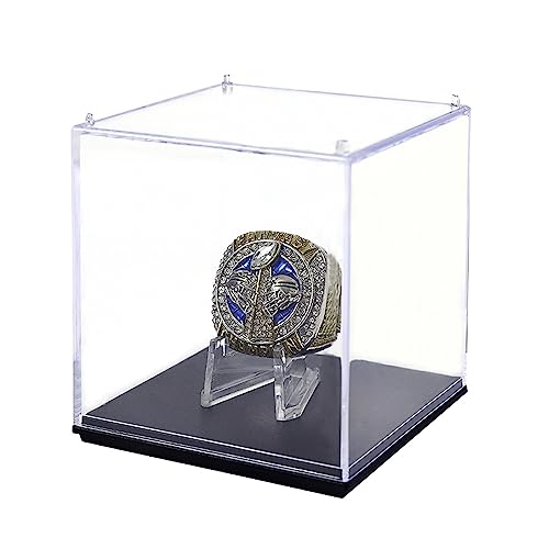 Guancrown Championship Ring Display Case 1 Slot Hole - Sports Memorabilia Box (One HLOE-1)