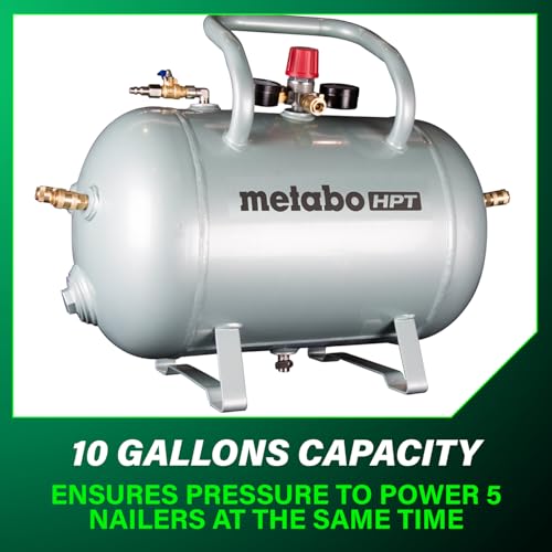 10 Gallon Air Tank - ASME Certified with 5 Quick Connect Couplers
