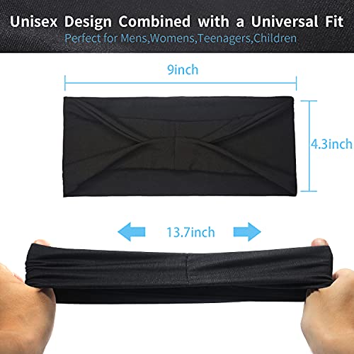 Elastic Sports Headband - Breathable Moisture-Wicking Fitness Hair Band