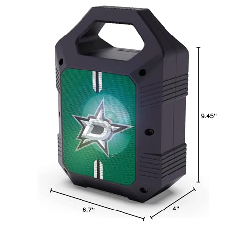 Bluetooth Portable Speaker with LED Lights - Dallas Stars