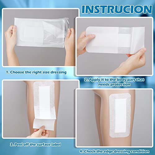 15 Pcs Adhesive Bordered Gauze Pads - Aseptic Island Dressings