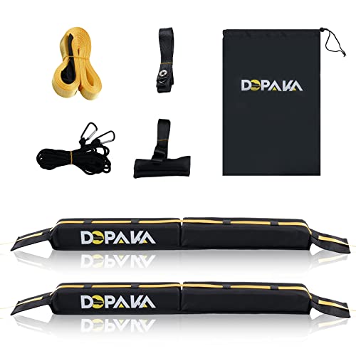 Universal Soft Roof Rack Pads - 40 Inch with Tie Down Straps