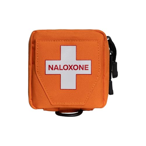 Naloxone Overdose Response Pouch with Magnetic Attachment - Orange