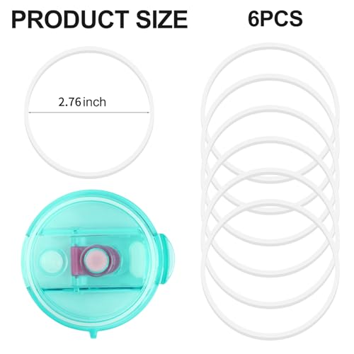 Replacement Rubber Seals for Reduce Kids Coldee 2.0 Tumblers - 6 Pack