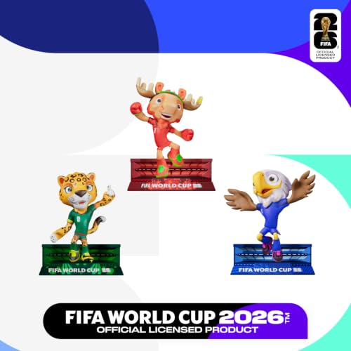 FIFA World Cup 2026 Official Mascot Figurines Set of 3 - Clutch, Zayu & Maple