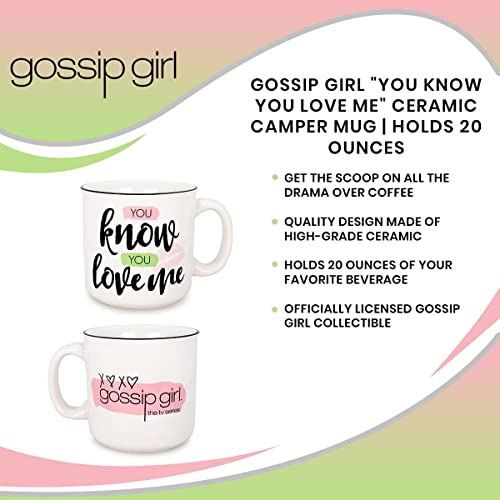 Gossip Girl 20oz Ceramic Travel Mug - BPA-Free Coffee Cup with Logo