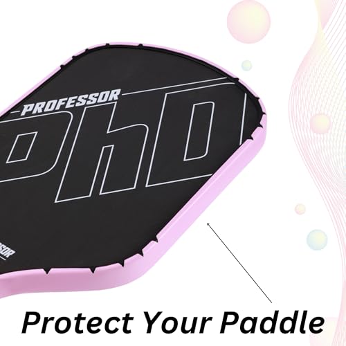 Pickleball Paddle Edge Guard Tape - 12mm Width - Pink Durable Vinyl Protection