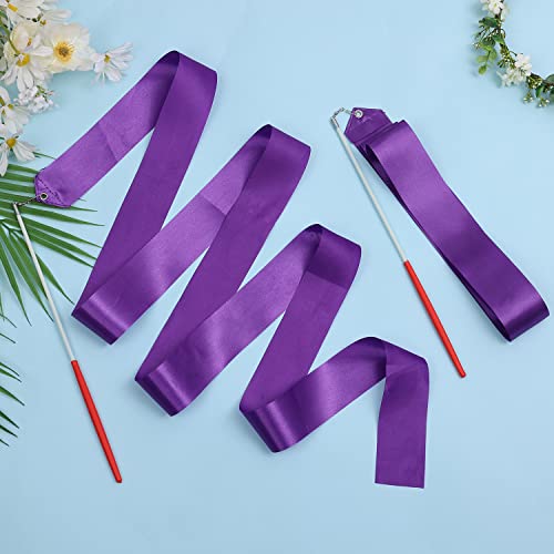 Dance Ribbons Set - 78.7 Inch Twirling Streamers with Wand
