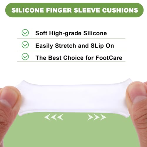 WY LIGHTING LEVEL 30Pcs Gel Finger Sleeve Protectors for Pain Relief & Callus Prevention