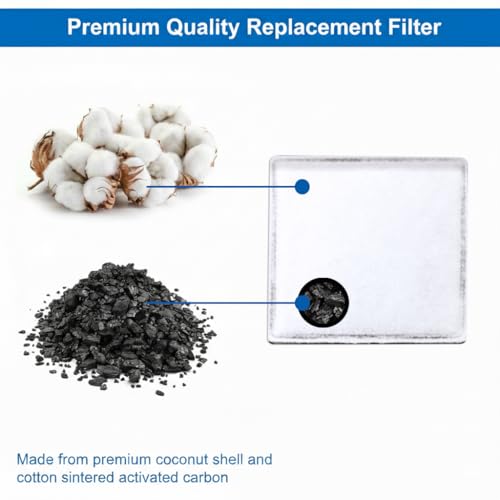Amazinpure Cat Fountain Filter Replacement Pack for Zeus Catit Mini - 12 Pack