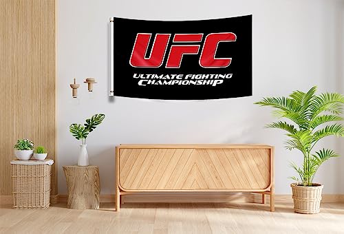 UFC Flag Fighting Championship Banner 3x5Ft Indoor Outdoor Room Decor