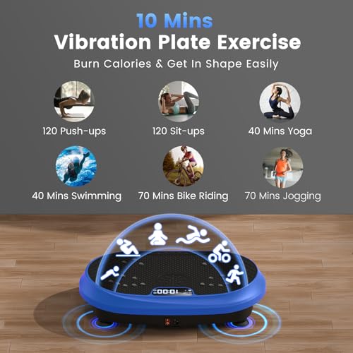 Vibration Plate Exercise Machine for Full Body Workout & Lymphatic Drainage