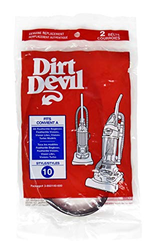 Dirt Devil Style 10 Vacuum Cleaner Belts - Pack of 2