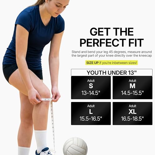 Volleyball Knee Pads - Set of 2, White, Medium