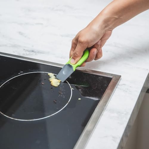 Thumb Scraper Set of 2 - Non-Stick Cookware Safe, Green/Gray