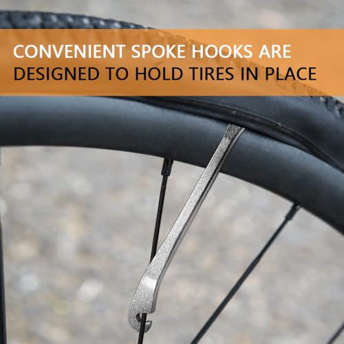Stainless Steel Bike Tire Levers - Set of 3 for Easy Tire Changes