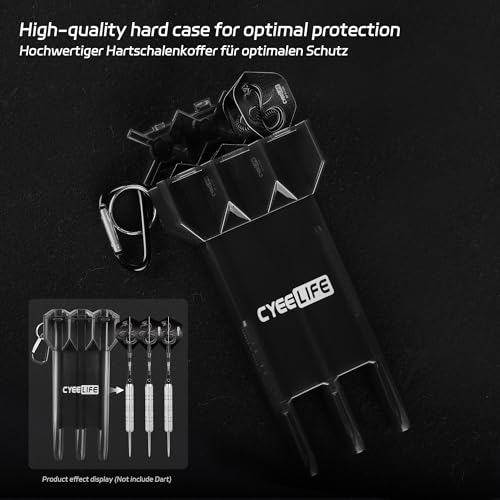 Adjustable Dart Carrying Case - Portable Storage Box for 3 Darts up to 17.3cm