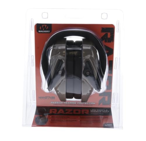 Walker's Razor Slim Passive Earmuffs - One Size / FDE