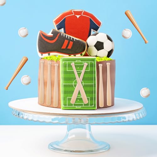 Mini Wooden Baseball Bats - 6 Inch Unfinished Craft Set (6 Pcs)
