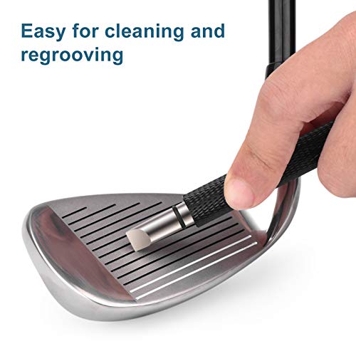 Golf Club Groove Sharpener Tool - U & V Grooves - Black